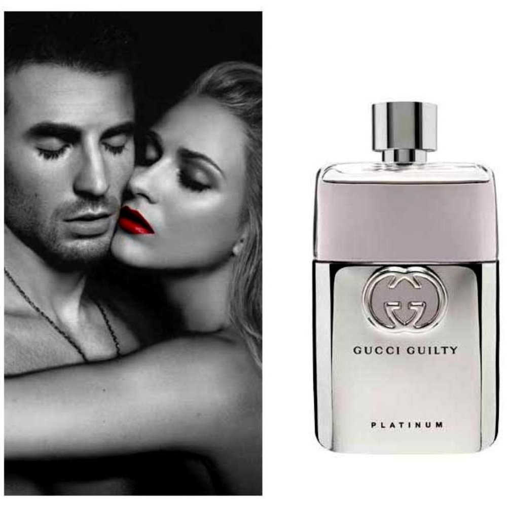 NEW Luxe GUCCI Guilty Platinum Edition Pour Homme 3 oz/90 ml DISCONTINUED Sealed